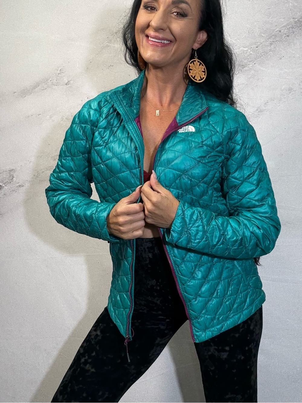 The North Face Women’s Teal Quilted Lightweight Jacket